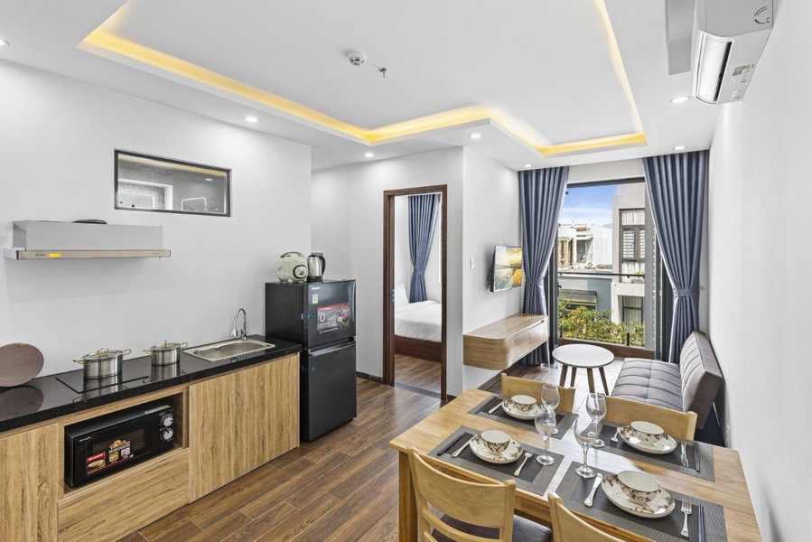 Appartement à louer à Da Nang, Viêt Nam · Son Tra · 2 chambres, 1 salle de bain