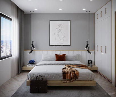 Apartment for rent in Ha Dong, Vietnam · Vinhomes Smart City · 2 rooms, 2 baths