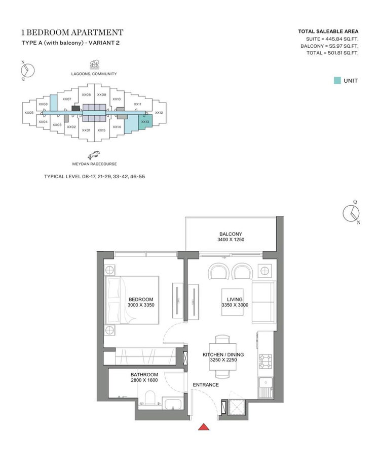 Wohnung zu verkaufen in Dubai, Vereinigte Arabische Emirate · Sobha Hartland 2 · 1 Zimmer, 1 Bad