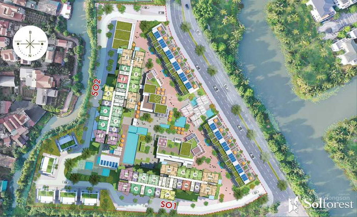 Apartamento en venta en Hung Yen, Vietnam · Sol Forest Ecopark Project · 2 habitaciones, 2 baños