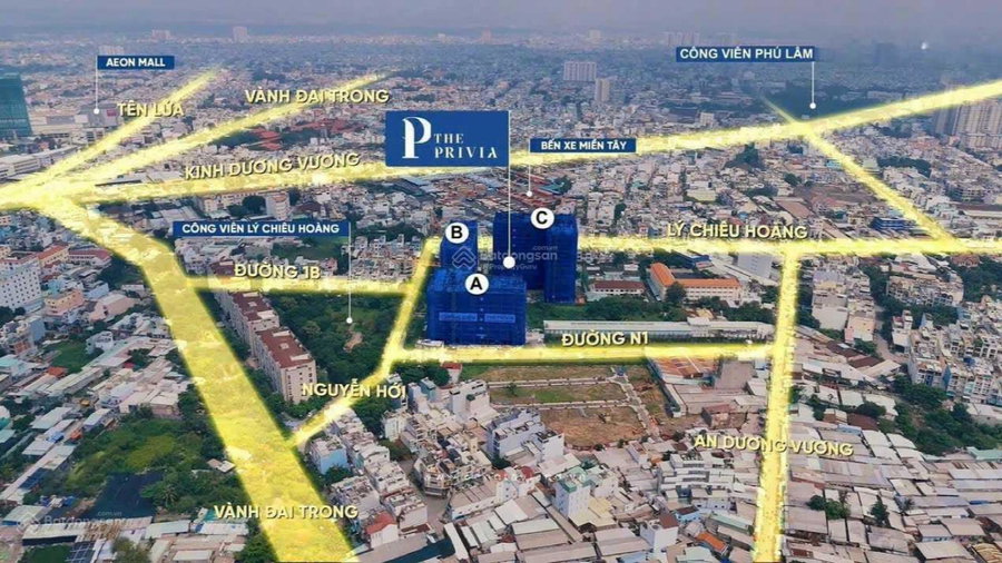 Apartment for sale in Ho Chi Minh City, Vietnam · The Privia · 2 rooms, 2 baths