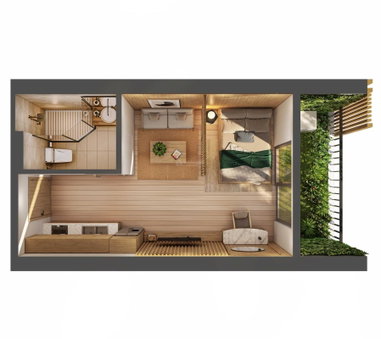 Квартира для продажи в Хунг Ене, Вьетнам · Sky Forest Residences Project · 2 спальни, 2 санузла