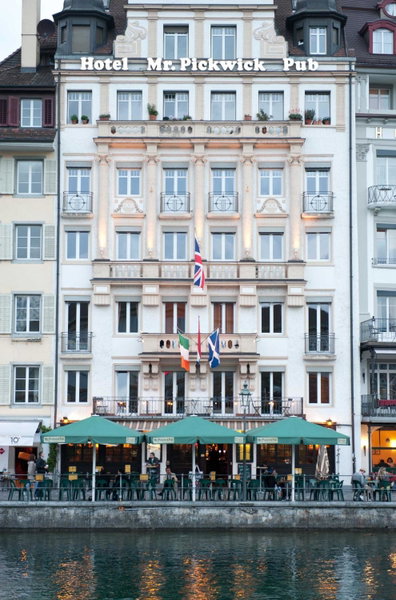 Hotel Pickwick and Pub "the room with a view", Luzern, Switzerland