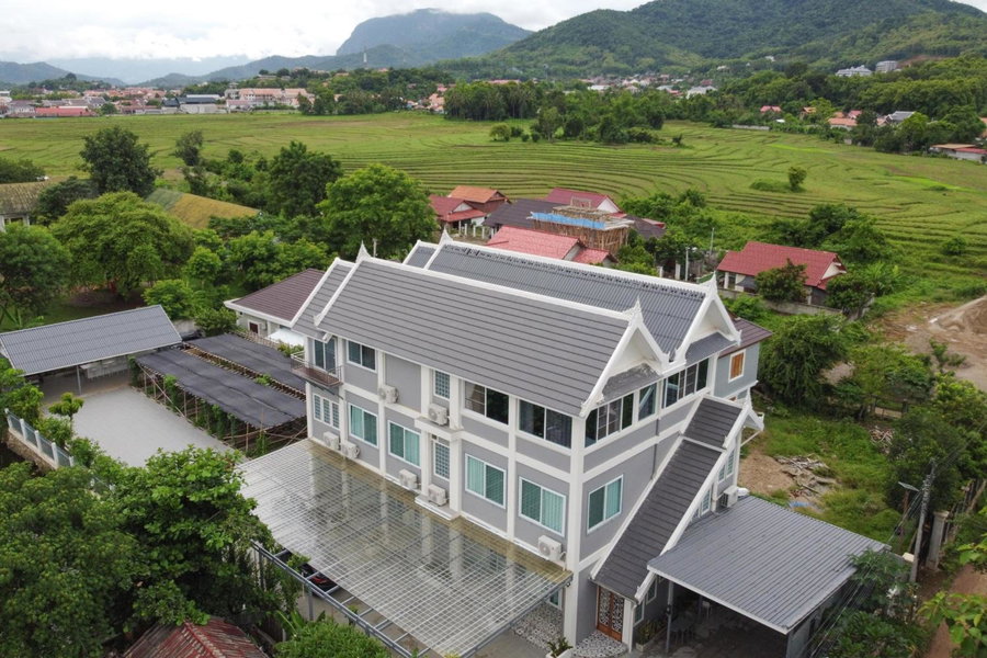 Garden House Rice Field and Mountain View, Luang Prabang, Laos