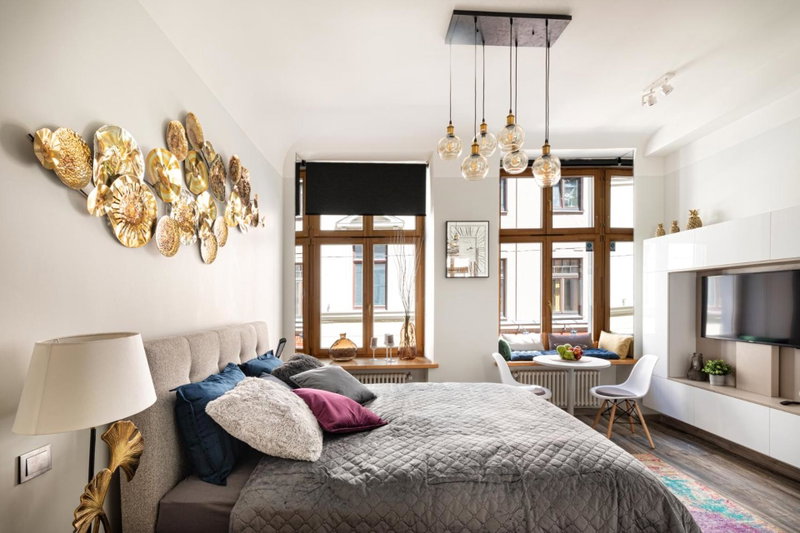 Art Design King Bed Studio Apartment In Old Town, Rīga, Latvia