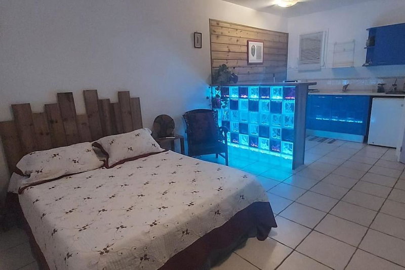 grand studio en bas de villa avec vue sur mer au Carbet, Le Carbet, Martinica