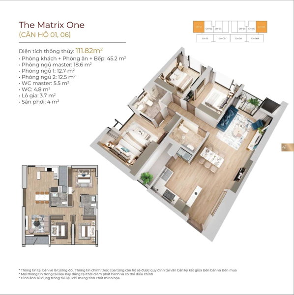 Apartment for sale in Ha Dong, Vietnam · The Matrix One Project · 3 rooms, 2 baths