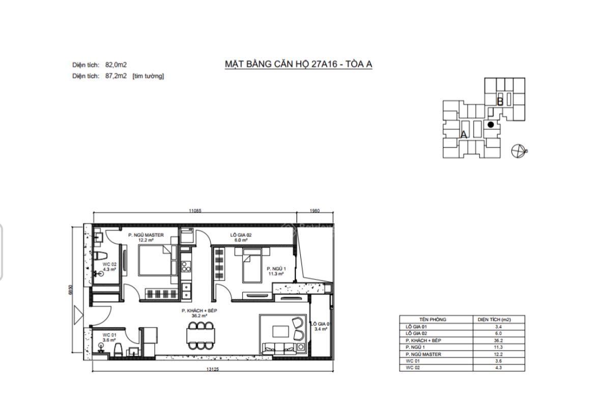 Apartment for sale in Ha Dong, Vietnam · BID Residence Project · 2 rooms, 2 baths