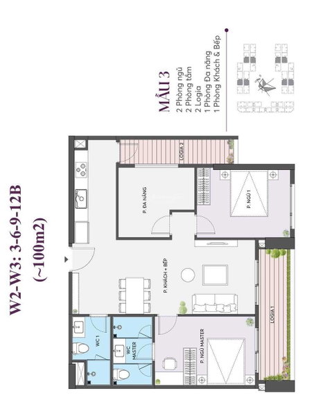 Apartment for sale in Ha Dong, Vietnam · Hinode Royal Park Project · 2 rooms, 2 baths