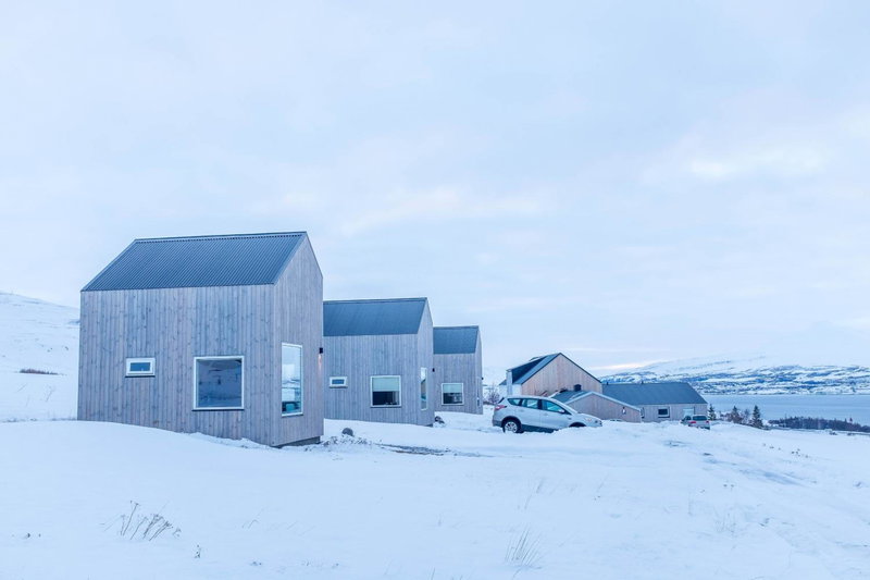 Sunnuhlid houses, Akureyri, Islande