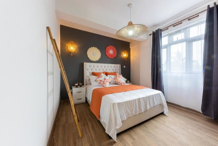 373 Wolmar Cosy and Modern Apartment- 200 metres from the Beach and Supermarkets and just next to Domaine de wolmar with views of deers and green natural p, Flic-en-Flac, Mauritius
