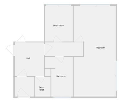 2 rooms, private kitchen, bathroom, and garden., Arhus, Denmark