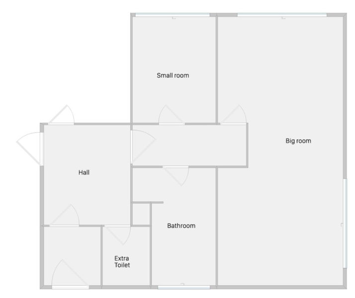 2 rooms, private kitchen, bathroom, and garden., Arhus, Denmark