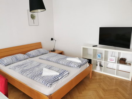 City centre studio with a balcony and free parking, Ljubljana, Slovenia