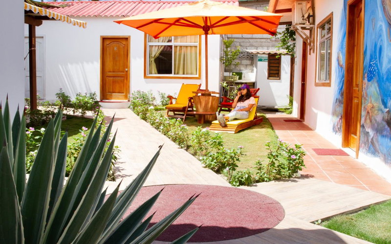 Hotel Coral Blanco with high speed internet Starlink and Galapagos Tour Operator, Puerto Villamil, Ecuador
