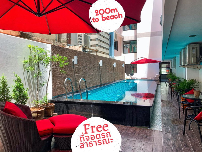 Scandia Beach Hotel - Soi 7 Best Location - 200m to Beach next to Food Market, Pattaya, Thailand