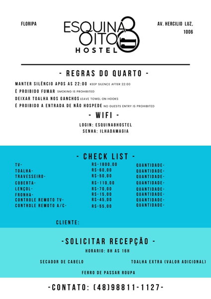 Esquina 8 Suítes Confort & Hostel, Florianopolis, Brazil