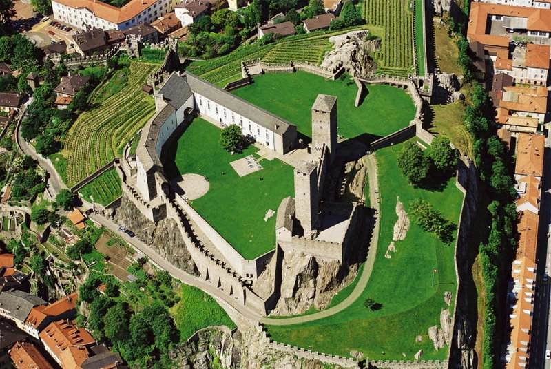 Bellinzona Piazza Collegiata, Bellinzona, Switzerland