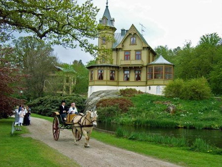 Café Mandeltårtan B&B VillaFloraViola, Karlskrona, Швеция
