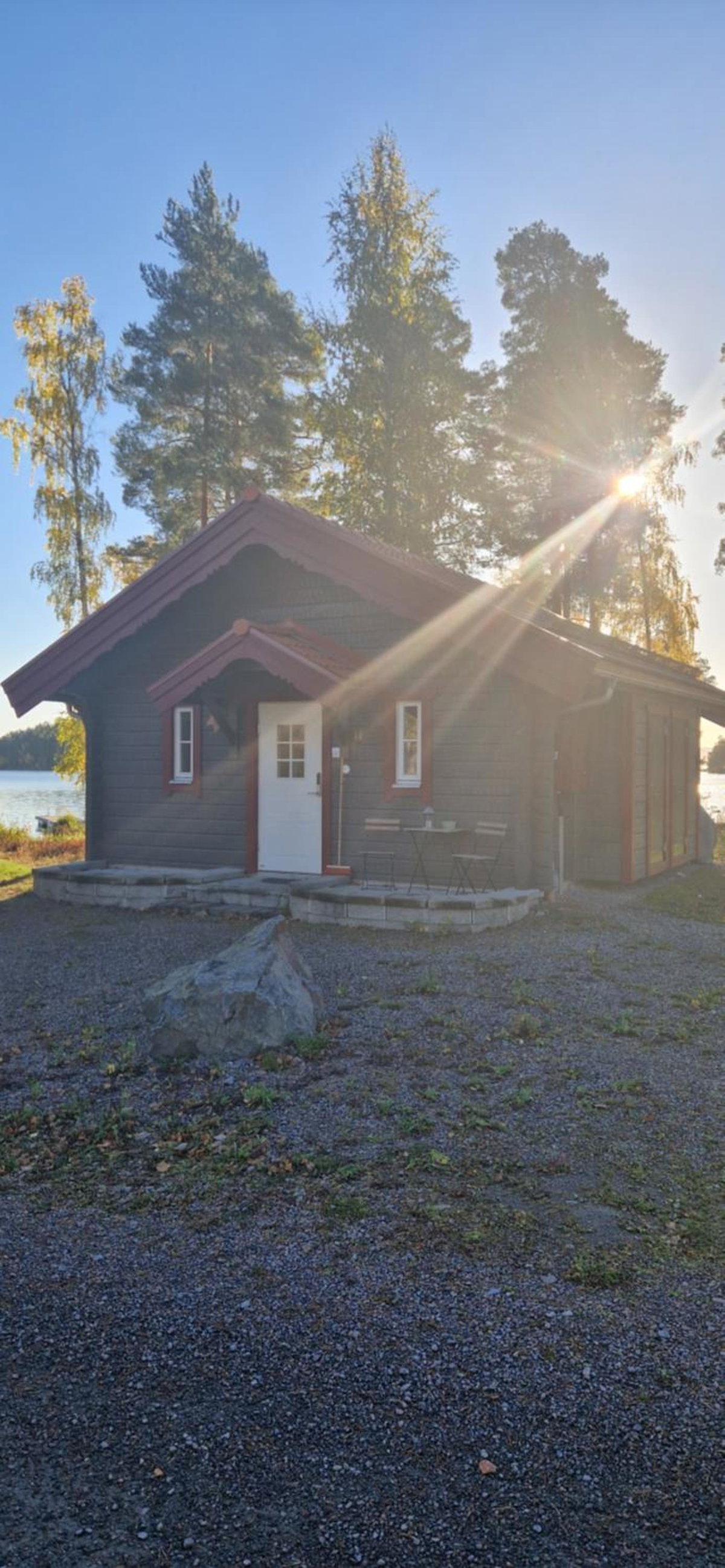 Lakeside log cabin Främby Udde Falun, Sweden