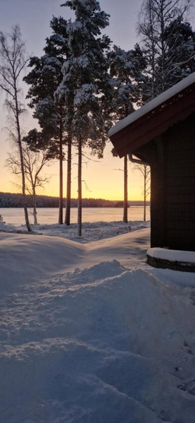 Lakeside log cabin Främby Udde Falun, Falun, Schweden