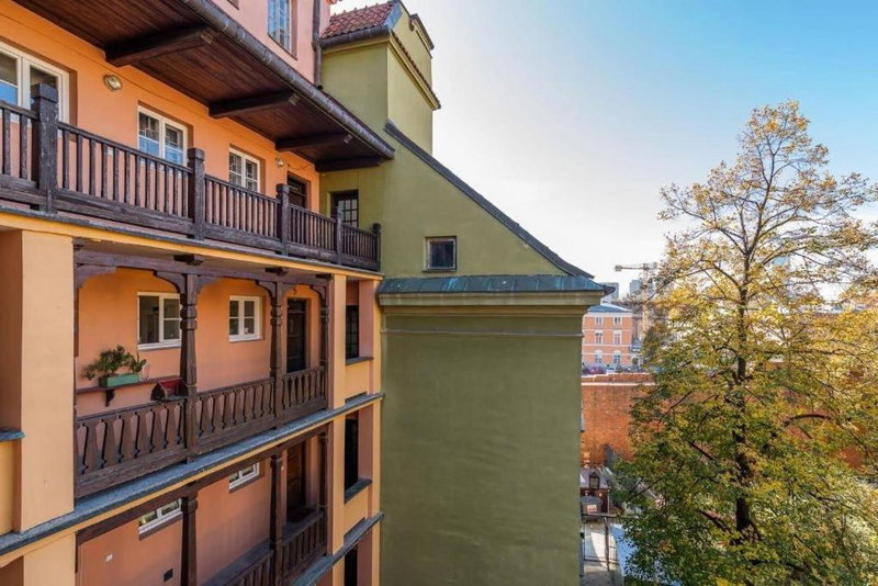 Apartment Castle Square z widokiem na Plac Zamkowy i Zamek Królewski, Praga Polnoc, Poland