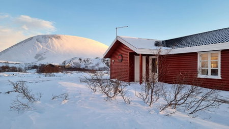 House in lava, Bifrost, Iceland