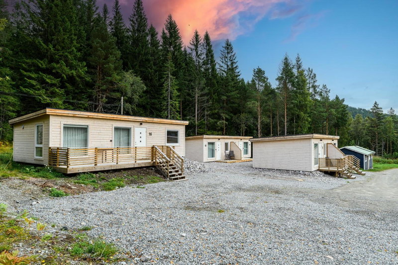 Korsbakken Camping, Isfjorden, Norvège