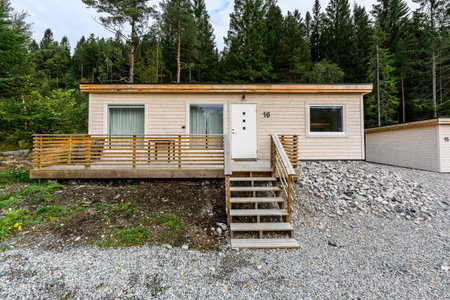 Korsbakken Camping, Isfjorden, Norvège