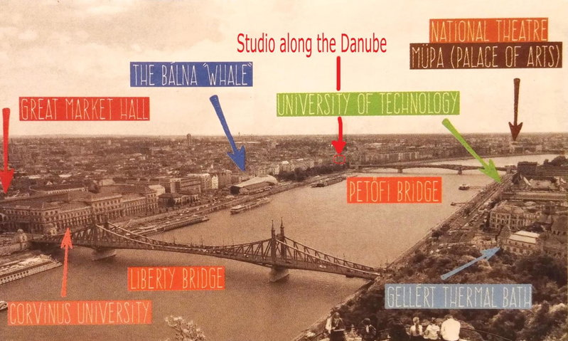 Studio along the Danube, Budapest VIII. keruelet, Hungary