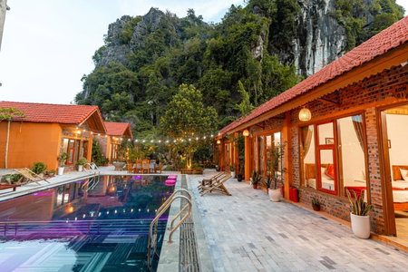 Tam Coc mountain bungalow, Ninh Binh, Vietnam