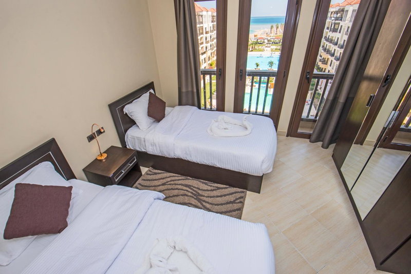 Premium sea view 2 bedrooms 2 bathrooms apartment located within Gravity Hotel & Aquapark Hurghada, Hurghada, Egypt