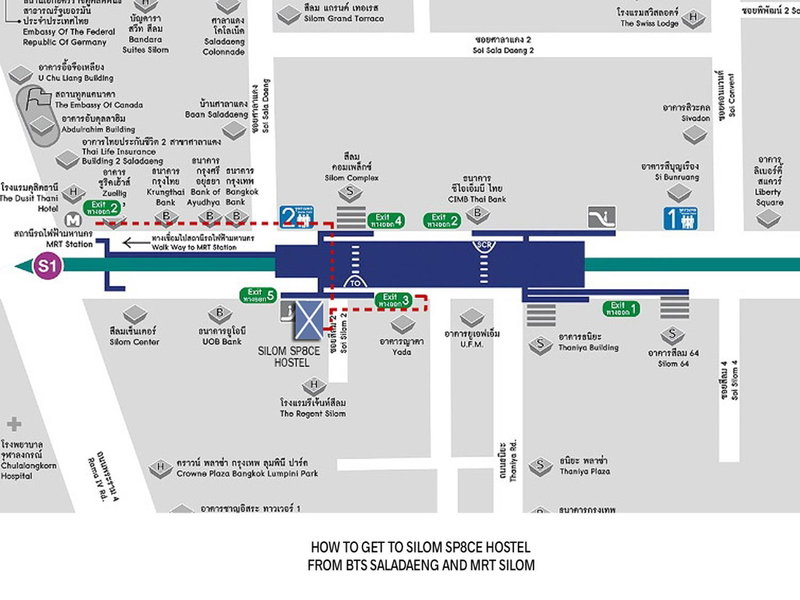 Silom Space Hostel, มักกะสัน, ประเทศไทย