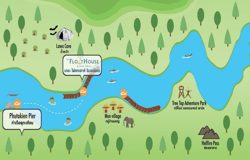 The Float House River Kwai, Sai Yok, ประเทศไทย
