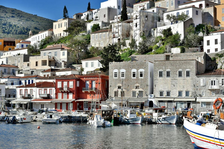 Douskos Port House, Hydra, Greece