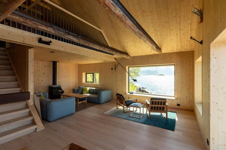 Minkfarmen, Spacious seaside cabin with scenic view, Ramberg, Norway