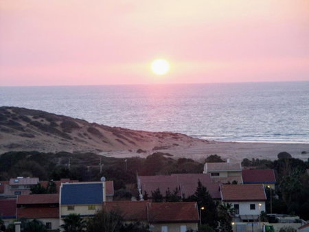 Ramat Poleg, walk to beach, Netanya, Israel