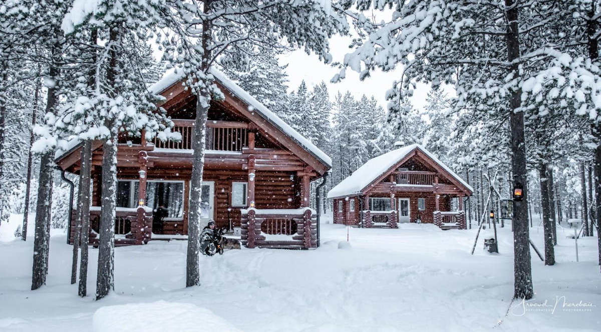 Hotel · Lampiranta Log cabin, Hossa