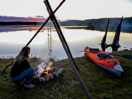 Lampiranta Log cabin, Hossa, Finland