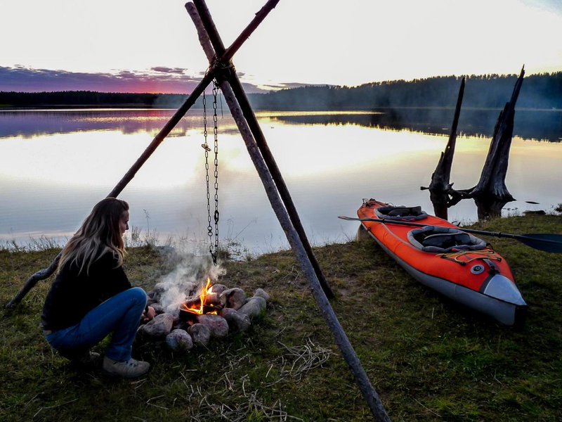 Lampiranta Log cabin, Hossa, Finland