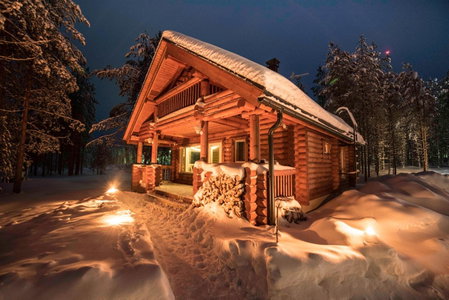 Lampiranta Log cabin, Hossa, Finland