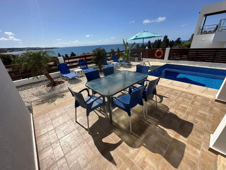 Villa Aqua Sunrise 1km From Beach With Sea Views, Paphos, Cyprus