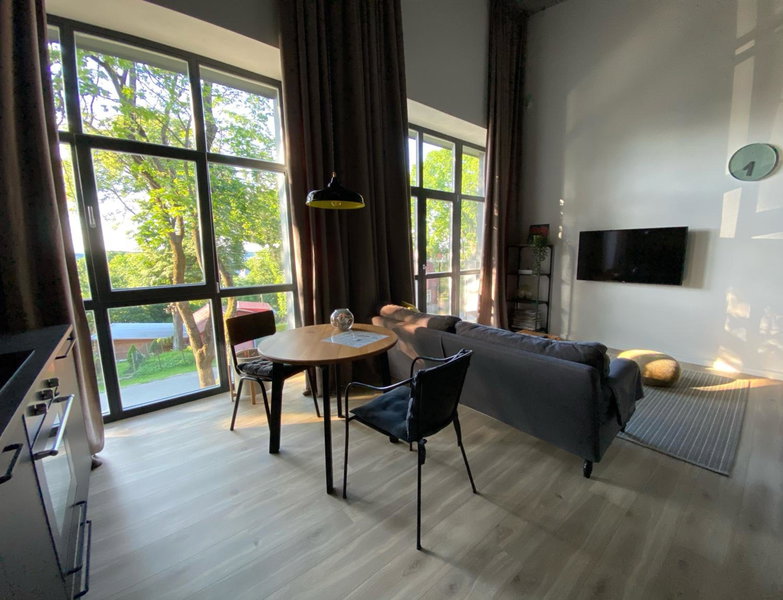 G - Owl Jazz -Modern loft type apartment 18 with big roof terrace and free private parking, Kaunas, Lituania