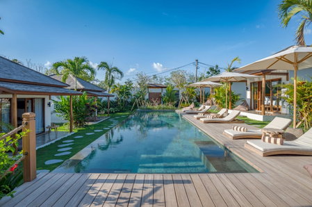 EHOA NYANYI BEACH Boutique Hotel - In front of entrance to NUANU, Tabanan, Indonesia