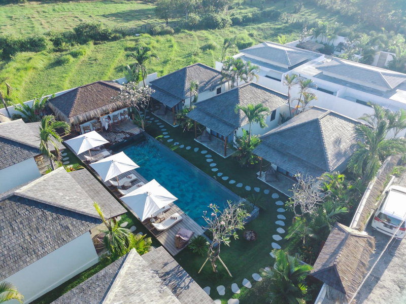 EHOA NYANYI BEACH Boutique Hotel - In front of entrance to NUANU, Tabanan, Indonesia