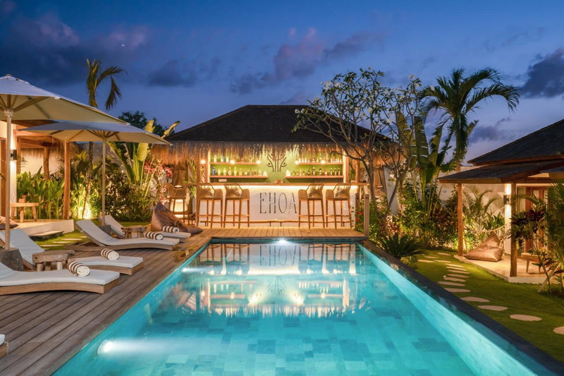EHOA NYANYI BEACH Boutique Hotel - In front of entrance to NUANU, Tabanan, Indonesia