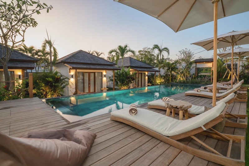 EHOA NYANYI BEACH Boutique Hotel - In front of entrance to NUANU, Tabanan, Indonesia