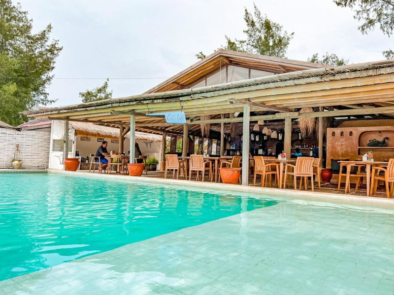 Café Gili Beach Bungalows, Gili Meno, Indonesia