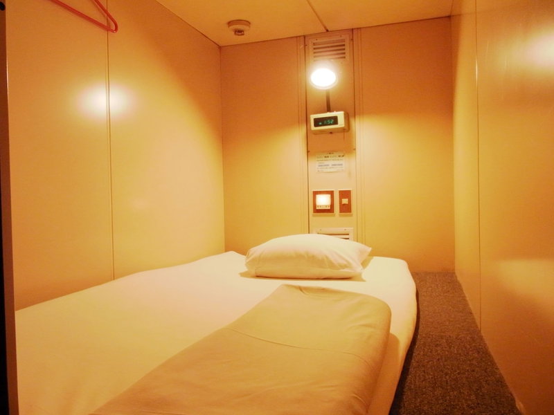 Capsule Hotel Block Room, Tokyo, Japan