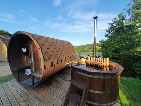 Ostrzycki Las domki nad jeziorem -balia-sauna-prywatny pomost, Kartuzy, Poland